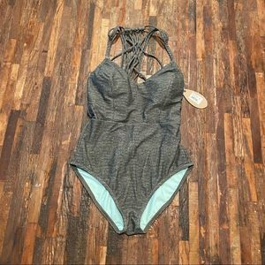 Prana Gray One Piece Swimsuit